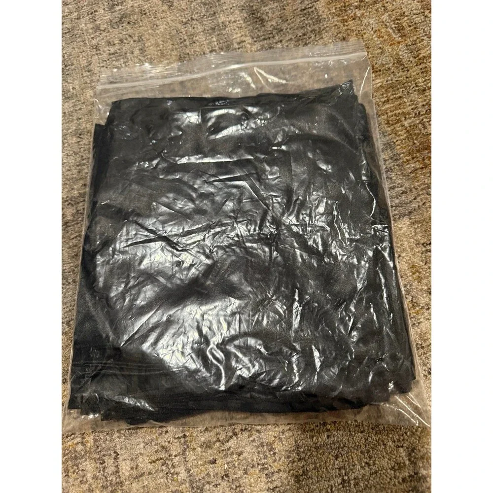 12 Pack Satin Table Cloth Napkins, 17x17 Inch Black Silky Cloth Napkins